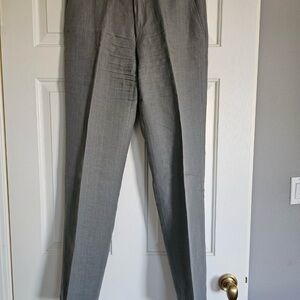 Etro Gray Dress Pants with Sharp Crease
